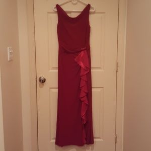 Elegant Cowl Neck Gown